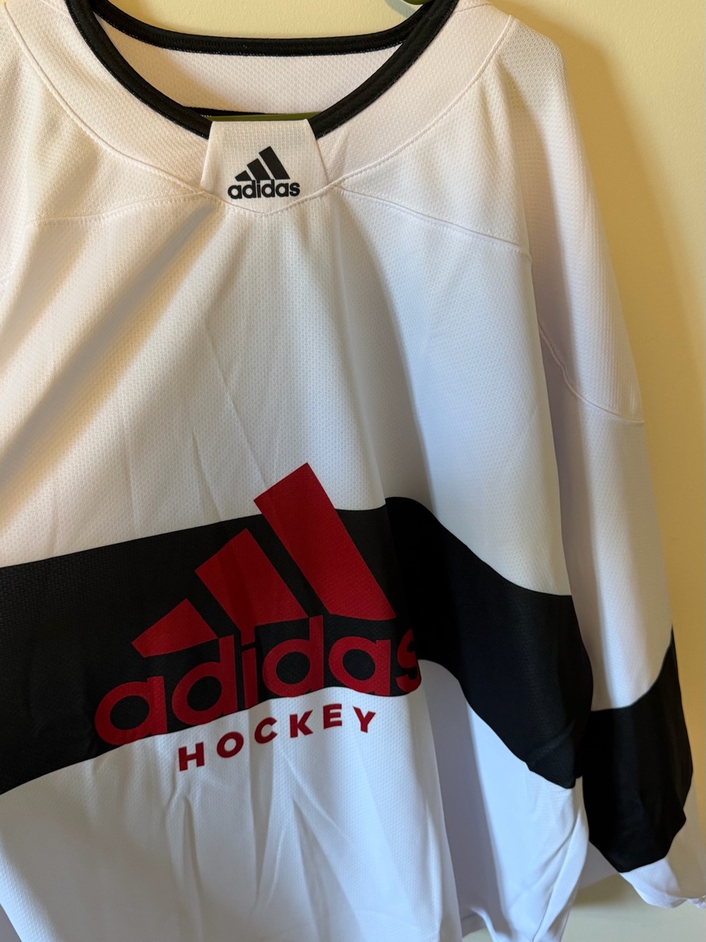 adidas White Hockey Jersey